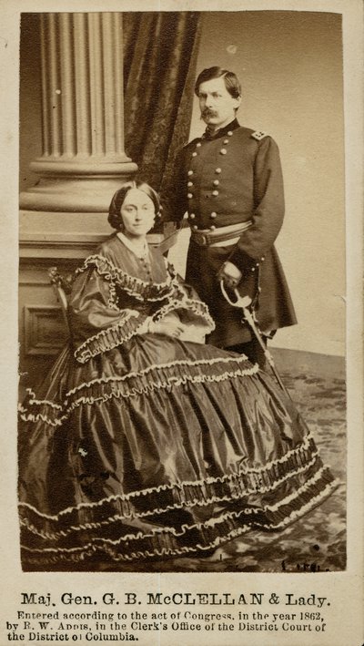 George B. McClellan, Generalmajor (Union), und Ellen Mary Marcy von R.W. Addis